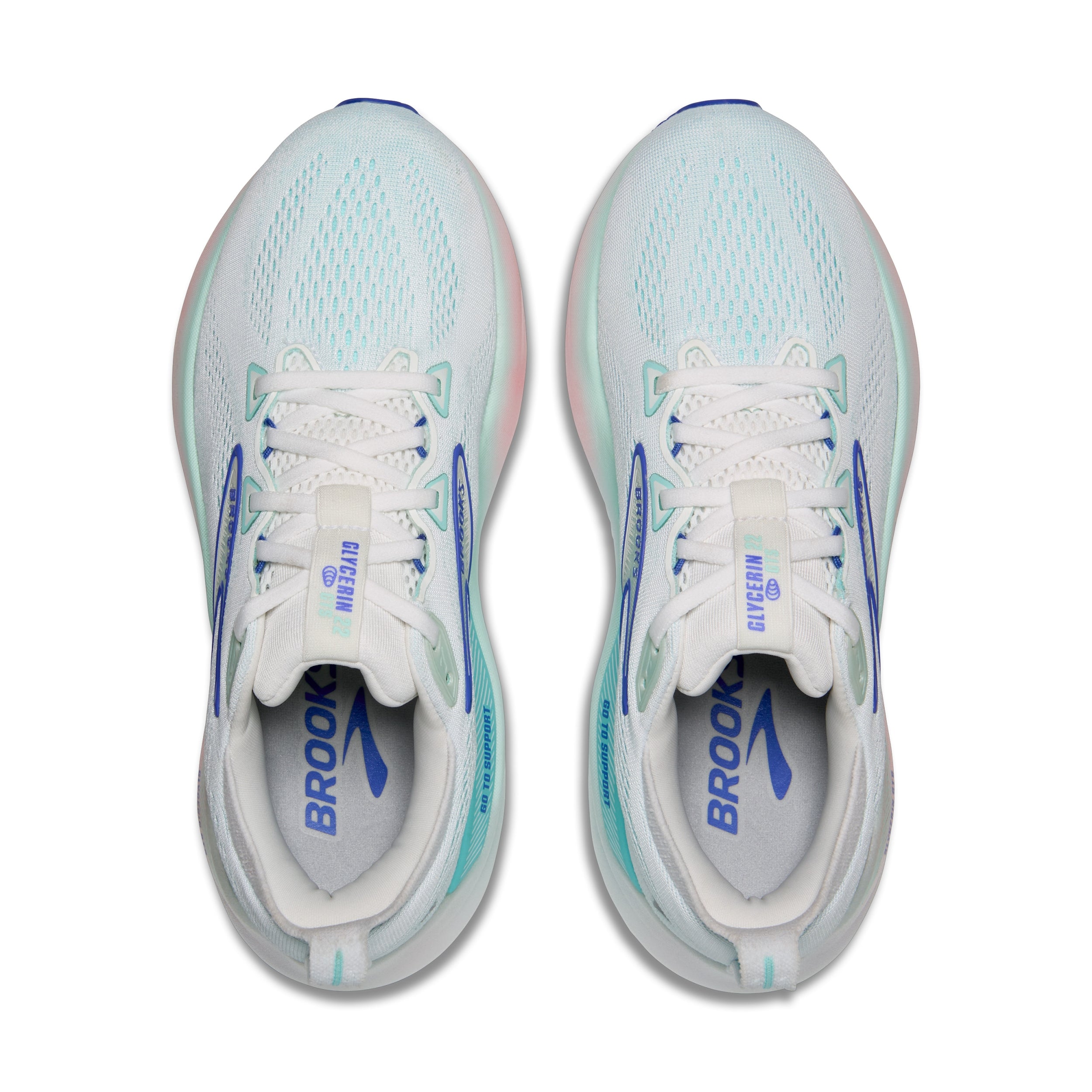 BROOKS Glycerin GTS 22 Ice Flow/Navy/Pink Stabilität BROOKS