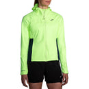 BROOKS High Point Waterproof Jacket Damen Laufjacken BROOKS 751 Lime/Navy S