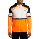 BROOKS Run Visible Jacket 2.0 Laufjacken BROOKS 167 Ecru/Fluoro Flash/Blac S