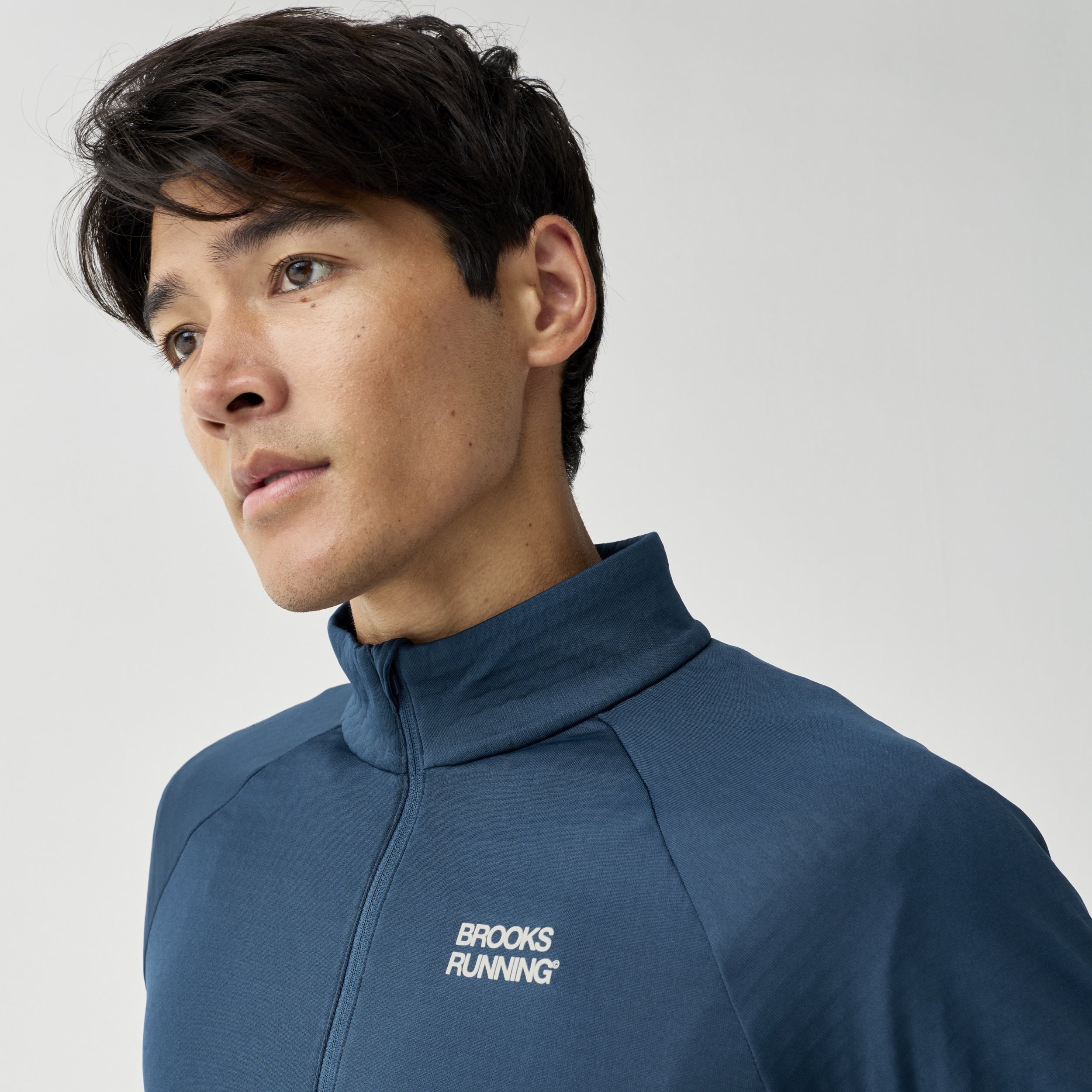 BROOKS Thermal Reflective 1/2 Zip Laufshirts BROOKS