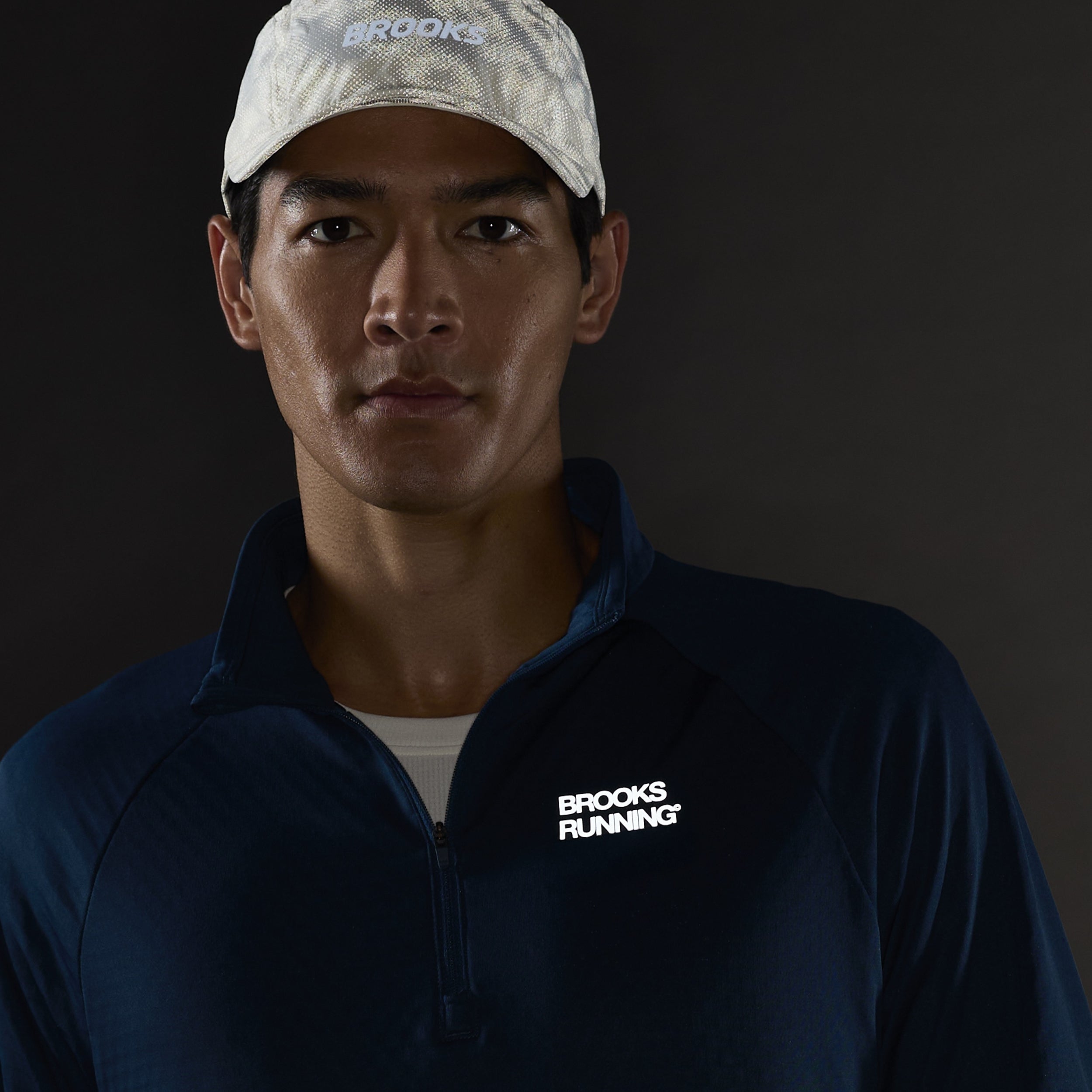BROOKS Thermal Reflective 1/2 Zip Laufshirts BROOKS