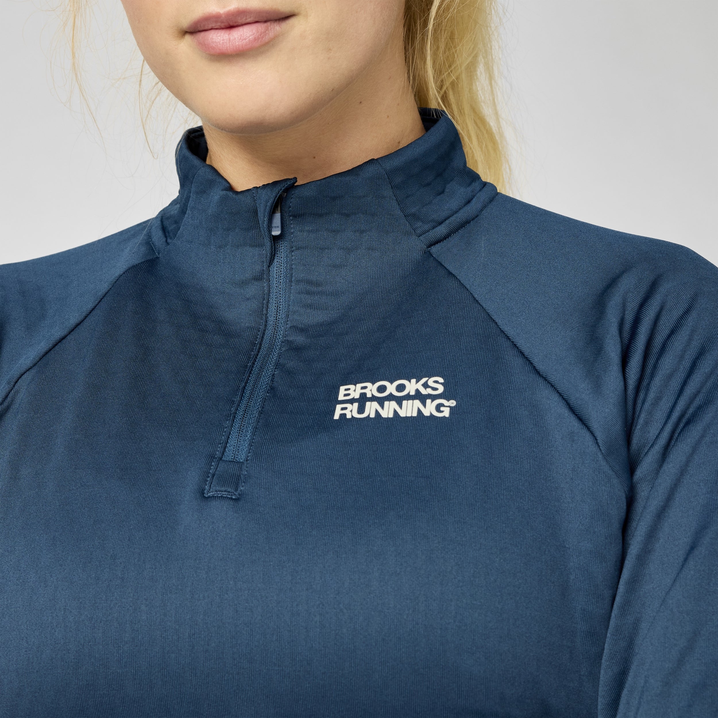 BROOKS Thermal Reflective 1/4 Zip Laufshirts BROOKS