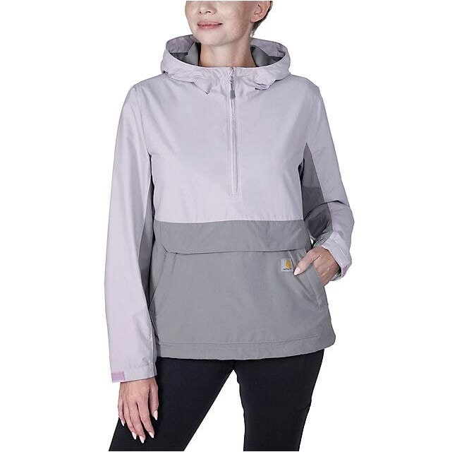 Carhartt B.V. LOOSE LIGHTWEIGHT ANORAK V70 Lilac Haze/Asphalt Wanderjacken Carhartt B.V. V70 Lilac Haze/Asphalt XS