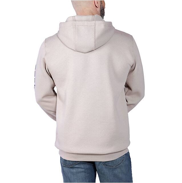 Carhartt B.V. SLEEVE LOGO HOODED SWEATSHIRT V61 Mink Fleecejacken & Pullover Carhartt B.V.