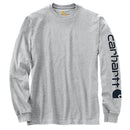 Carhartt B.V. SLEEVE LOGO T-SHIRT L/S HGY Heather Grey Wandershirts /-hemden Carhartt B.V. HGY Heather Grey S