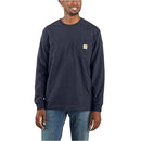 Carhartt B.V. WORKWEAR POCKET T-SHIRT L/S BLK Black Wandershirts /-hemden Carhartt B.V. NVY Navy S
