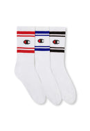CHAMPION 3pk Crew Socks Socken CHAMPION WHT/PINK 39-42