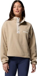COLUMBIA Helvetia II Cropped Half Snap Fleec Fleecejacken & Pullover COLUMBIA Ancient Fossil, Dark Stone, Chalk XS