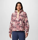 COLUMBIA Helvetia II Printed Cropped Half Sn Fleecejacken & Pullover COLUMBIA Fig Heather, Naturally Boundless XS
