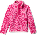 COLUMBIA Helvetia II Printed Half Snap Fleec Chalk COLUMBIA Wild Geranium, Peach, Tested Tough XS