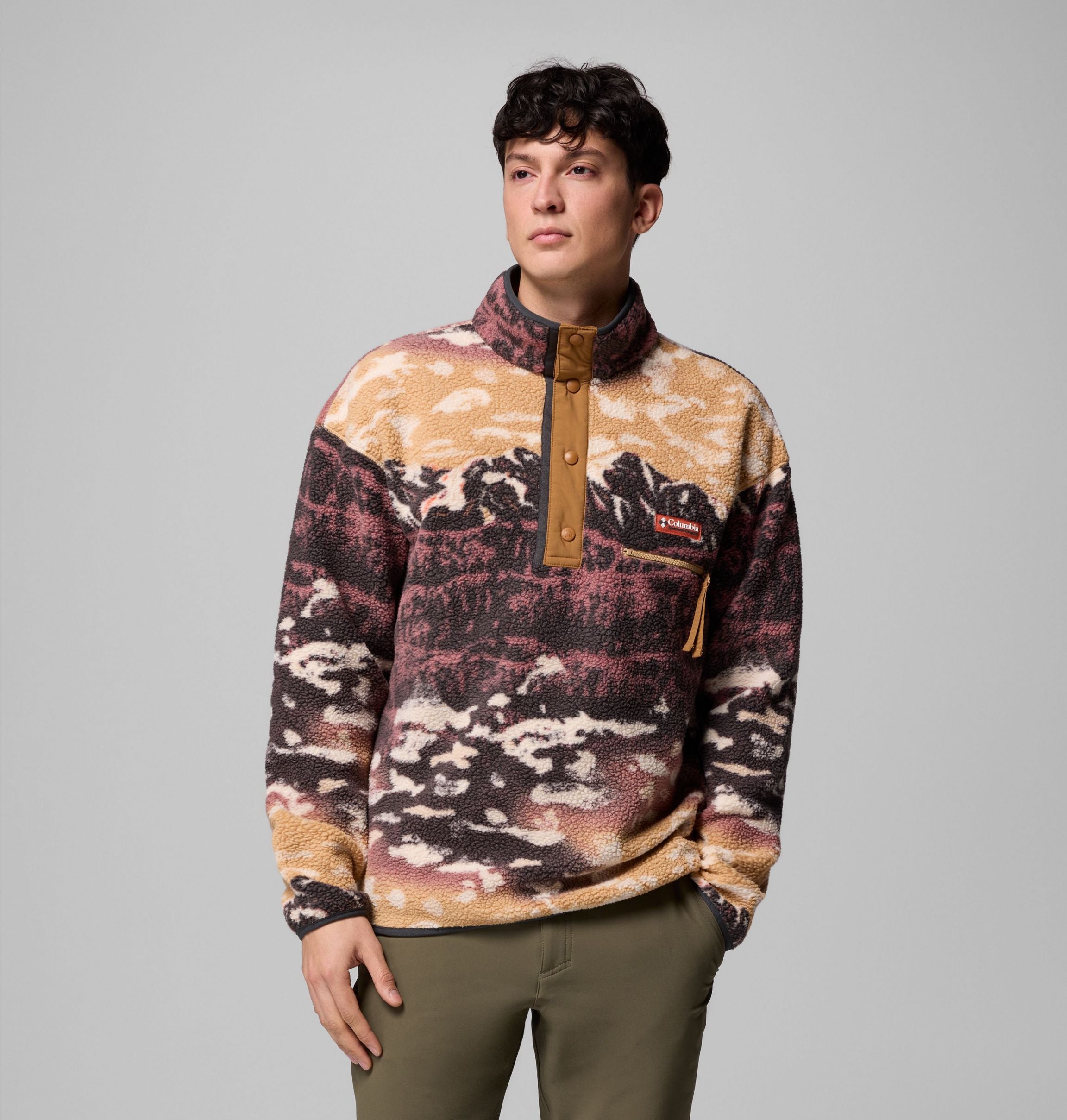 COLUMBIA Helvetia II Printed Half Snap Fleec Fußballoberteile COLUMBIA Buffalo S