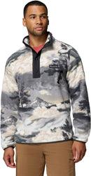 COLUMBIA Helvetia II Printed Half Snap Fleec Fußballoberteile COLUMBIA Pebble, Beet S