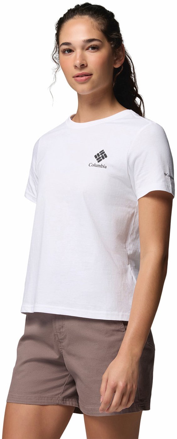 COLUMBIA Rolling Bend Graphic SS Freizeitshirts /-blusen COLUMBIA White, All For Outdoors XS