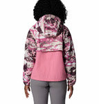 COLUMBIA Spire Valley Printed Windbreaker Safari Window Plaid COLUMBIA