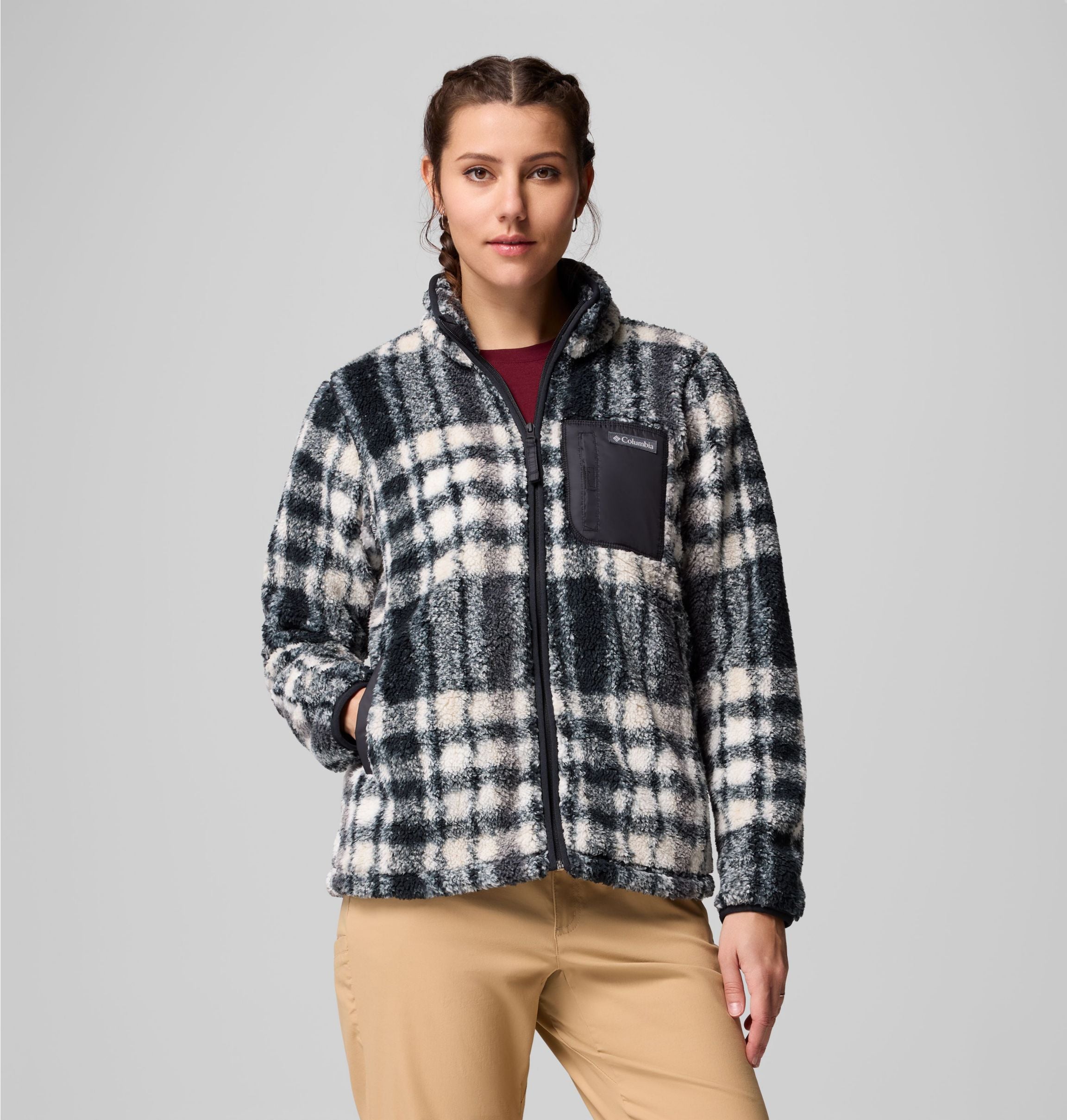 COLUMBIA West Bend Print Full Zip II COLUMBIA Black XS