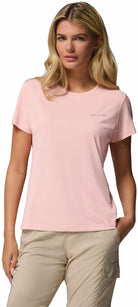COLUMBIA Zero Rules Light SS Crew Wandershirts /-hemden COLUMBIA Pink Sand XS