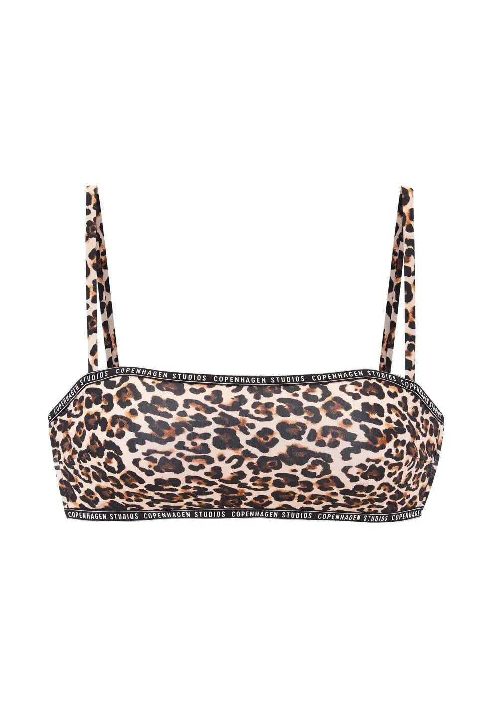 COPENHAGEN STUDIOS Bandeau-Top C/D Bikini COPENHAGEN STUDIOS leo print 36C/D