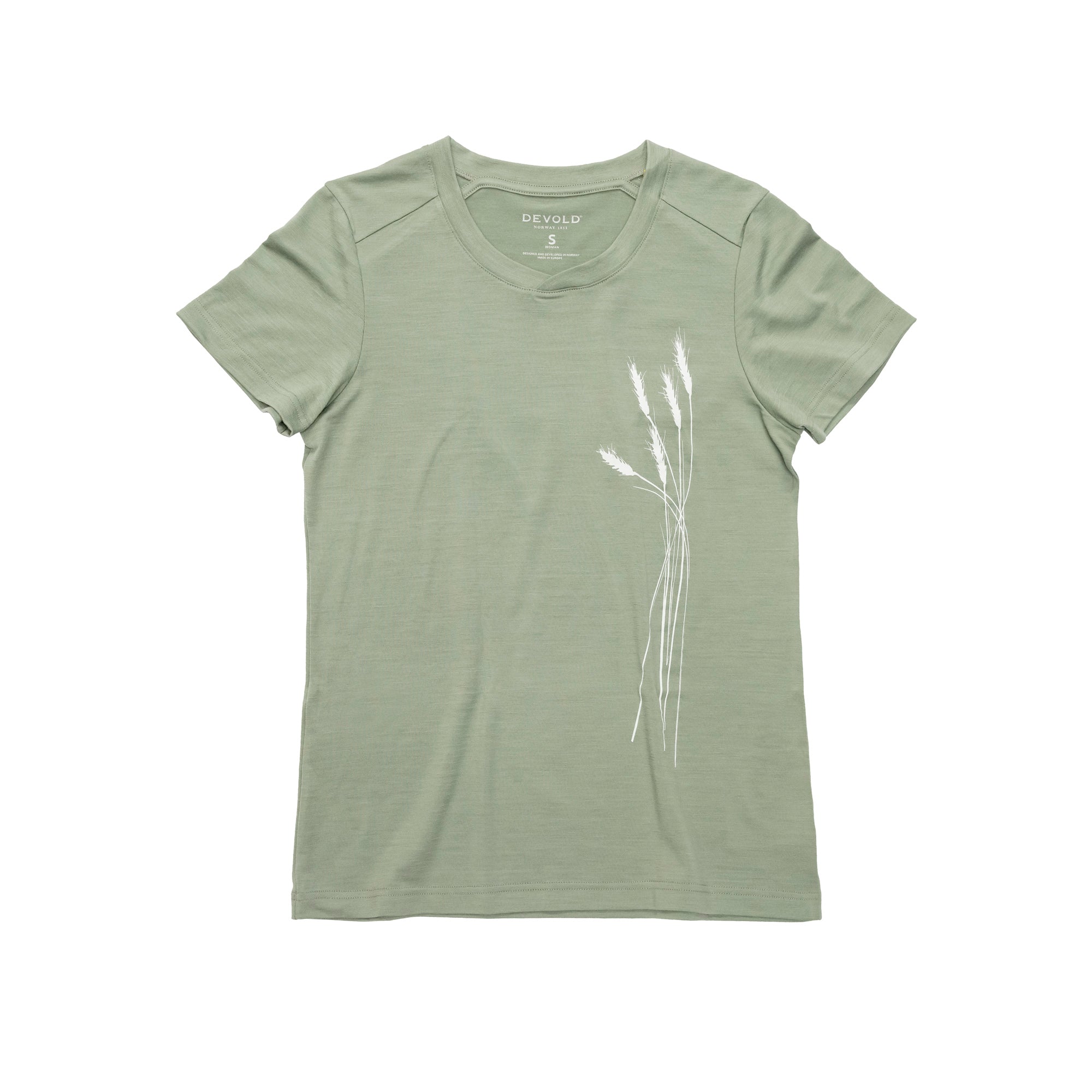 DEVOLD PREMIUM "OATS" TEE WMN Wandershirts /-hemden DEVOLD FOG XS