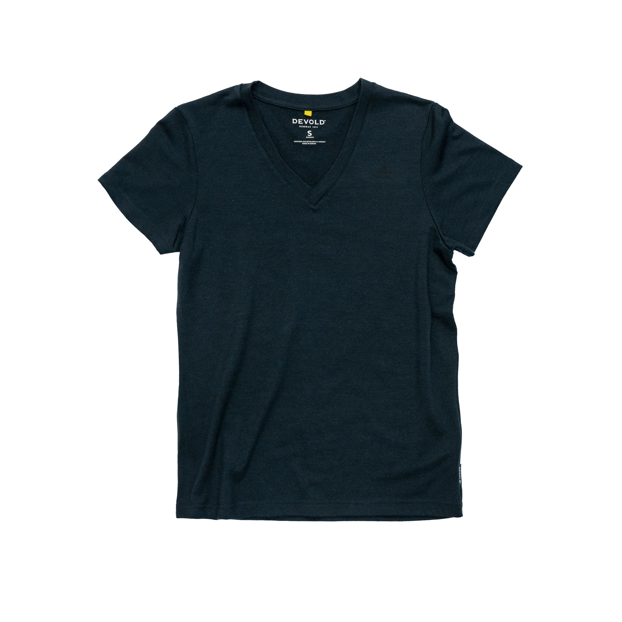 DEVOLD PREMIUM V-NECK WMN Wandershirts /-hemden DEVOLD INK XS