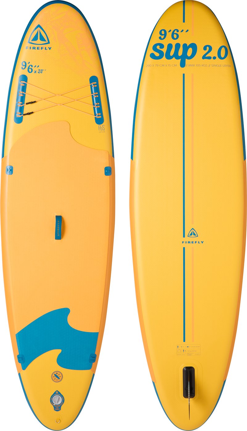 FIREFLY SUP-Board iSUP 2.0 I 9 6 SUP-Board FIREFLY ORANGE/BLUE PETROL -