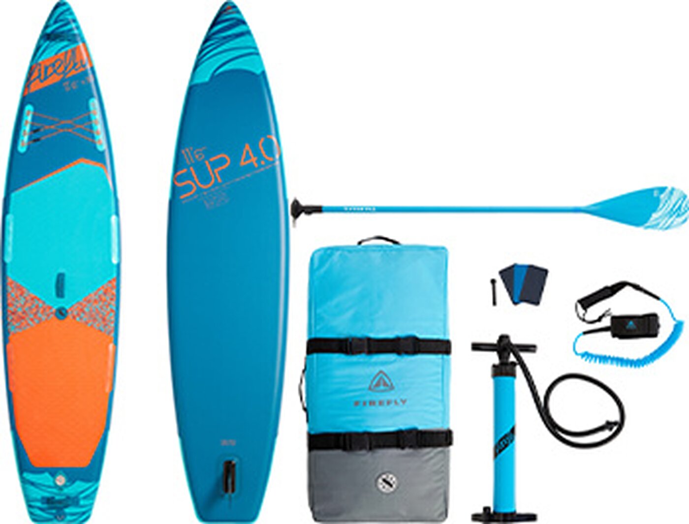 FIREFLY SUP-Board iSUP 4.0 11'6" SUP-Board FIREFLY BLACK/BLACK -