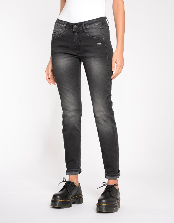 GANG 94 SANA CROPPED SLIM FIT Freizeithosen GANG 3 TOTAL BLACK VINT 25