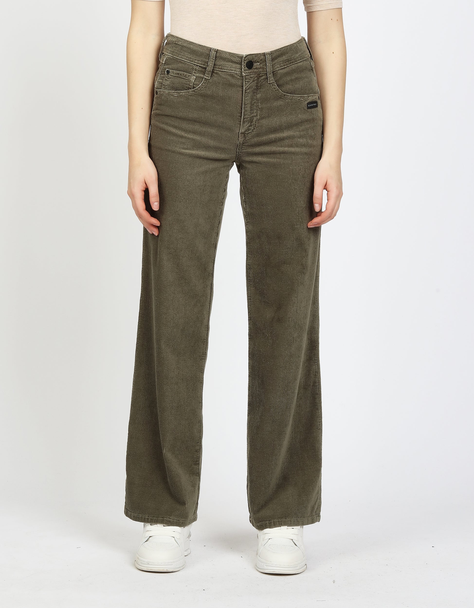 GANG 94AMELIE WIDE ecru Freizeithosen GANG thyme 25