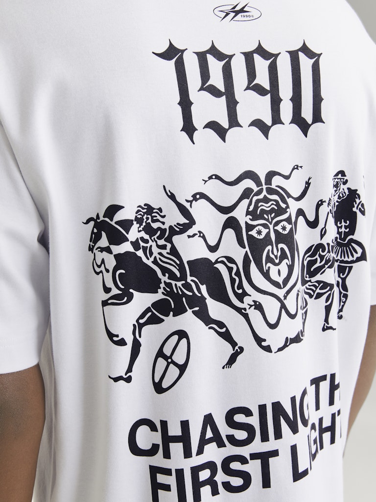 JACK & JONES JCOCNZ BERLIN GRAPHIC T-SHIRT Bright White – Sport Kuhn