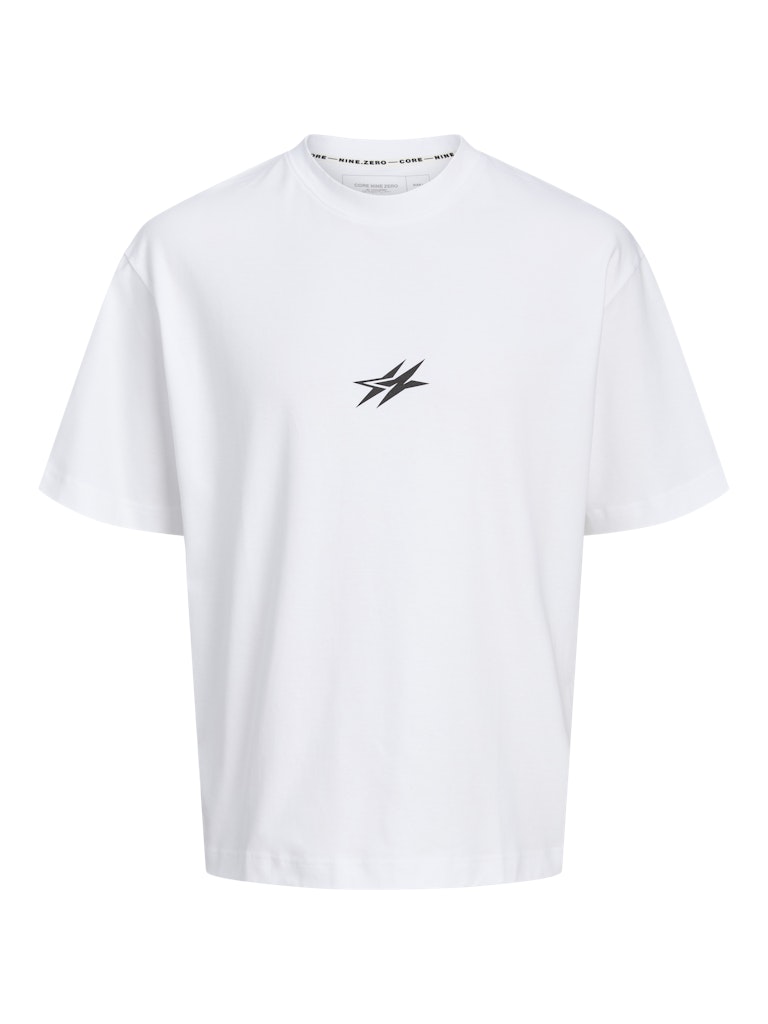 JACK & JONES JCOCNZ BERLIN GRAPHIC T-SHIRT Bright White Freizeitshirts /-hemden JACK & JONES White S