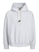 JACK & JONES JCOCNZ BERLIN SWEAT HOOD Pure Cashmere Freizeitpullover JACK & JONES White Melange S