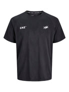 JACK & JONES JCOCNZ PARIS T-SHIRT Bright White Freizeitshirts /-hemden JACK & JONES Black S