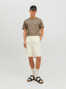 JACK & JONES JJEBASHER TEE O-NECK SS NOOS Cloud Dancer/REG Freizeitshirts /-hemden JACK & JONES