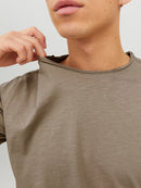 JACK & JONES JJEBASHER TEE O-NECK SS NOOS Cloud Dancer/REG Freizeitshirts /-hemden JACK & JONES