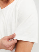 JACK & JONES JJEBASHER TEE O-NECK SS NOOS Cloud Dancer/REG Freizeitshirts /-hemden JACK & JONES