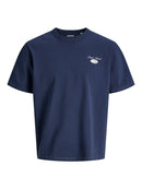 JACK & JONES JJEDOVER GRAPHIC TEE SS CREW NECK S Freizeitshirts /-hemden JACK & JONES Navy Blazer S