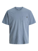 JACK & JONES JJEDOVER SLUB TEE SS NOOS Freizeitshirts /-hemden JACK & JONES Blue Mirage S