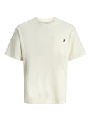 JACK & JONES JJEDOVER SLUB TEE SS NOOS Freizeitshirts /-hemden JACK & JONES Antique White S