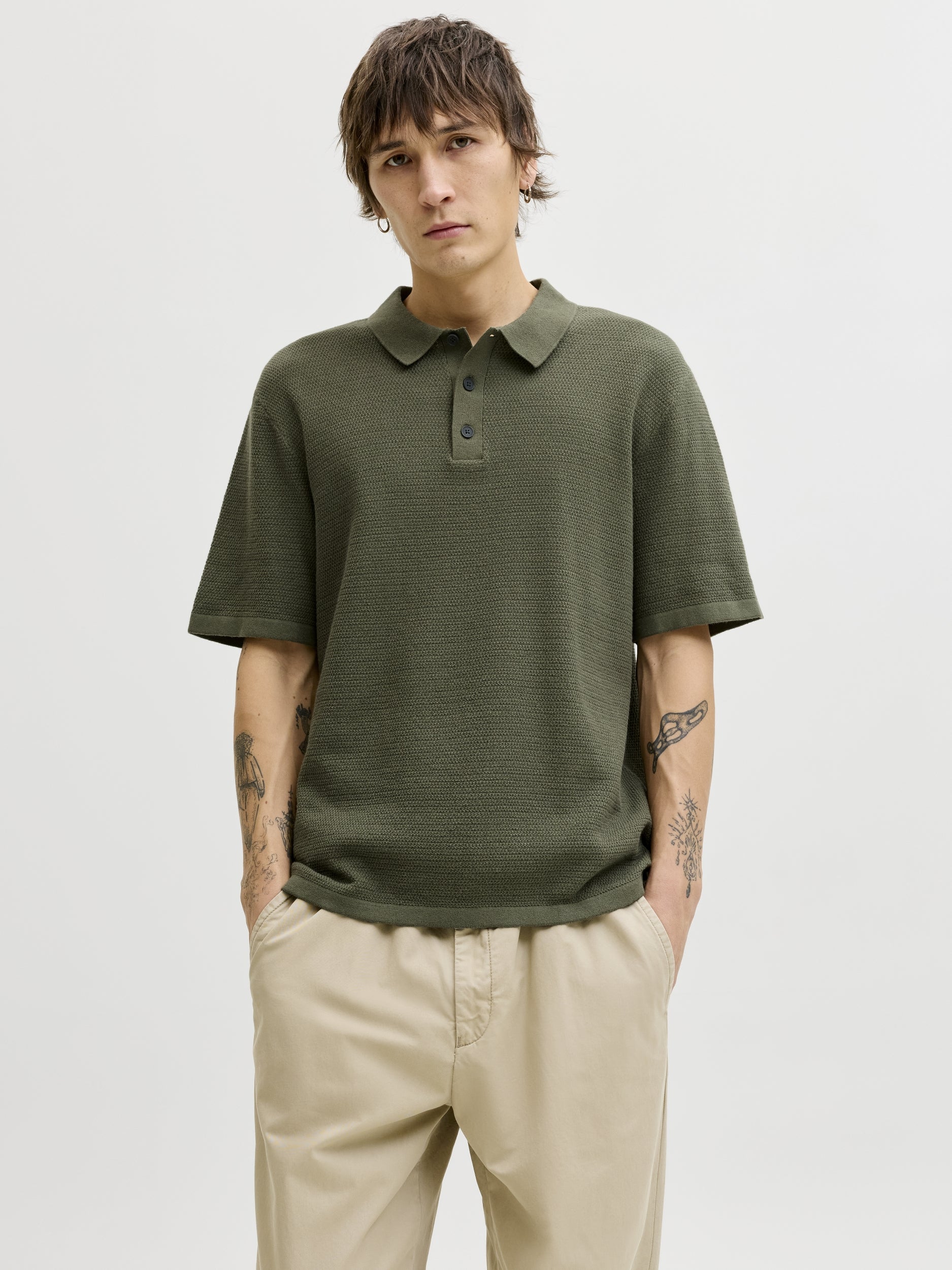 JACK & JONES JJEGEORGE KNIT POLO SS SN Freizeitshirts /-hemden JACK & JONES