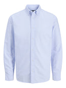 JACK & JONES JJEHARVEY OXFORD L/S SHIRT NOOS Freizeitshirts /-hemden JACK & JONES Chambray Blue/stripes S