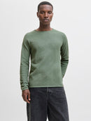 JACK & JONES JJEHILL KNIT CREW NECK NOOS Iceberg Green/Twist Freizeitpullover JACK & JONES