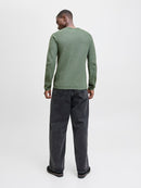 JACK & JONES JJEHILL KNIT CREW NECK NOOS Iceberg Green/Twist Freizeitpullover JACK & JONES