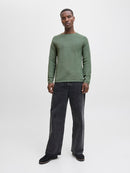 JACK & JONES JJEHILL KNIT CREW NECK NOOS Iceberg Green/Twist Freizeitpullover JACK & JONES