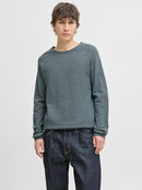 JACK & JONES JJEHILL KNIT CREW NECK NOOS Iceberg Green/Twist Freizeitpullover JACK & JONES