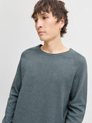 JACK & JONES JJEHILL KNIT CREW NECK NOOS Iceberg Green/Twist Freizeitpullover JACK & JONES