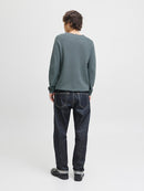 JACK & JONES JJEHILL KNIT CREW NECK NOOS Iceberg Green/Twist Freizeitpullover JACK & JONES