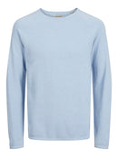 JACK & JONES JJEHILL KNIT CREW NECK NOOS Iceberg Green/Twist Freizeitpullover JACK & JONES Cashmere Blue/Twist S