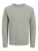 JACK & JONES JJEHILL KNIT CREW NECK NOOS Iceberg Green/Twist Freizeitpullover JACK & JONES Iceberg Green/Twist S