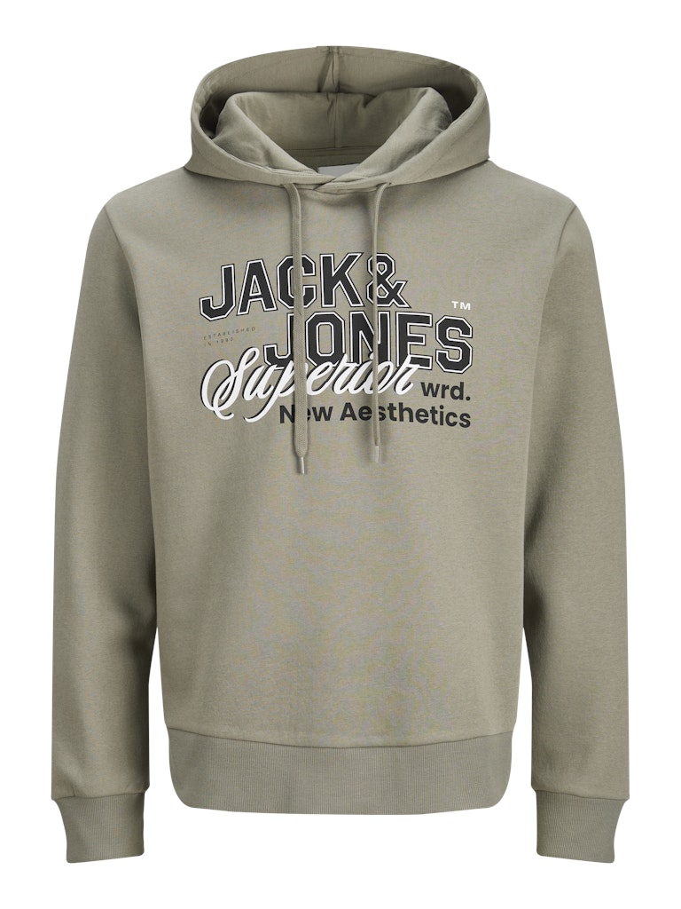 JACK & JONES JJELOGO SWEAT HOOD 2 COL 25/26 NOOS Freizeitpullover JACK & JONES Vetiver S
