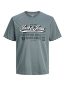 JACK & JONES JJELOGO TEE SS O-NECK 2 COL AW25 SN Freizeitshirts /-hemden JACK & JONES 176707 S