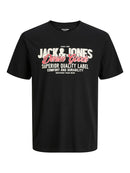 JACK & JONES JJELOGO TEE SS O-NECK 2 COL AW25 SN Freizeitshirts /-hemden JACK & JONES 178012 S